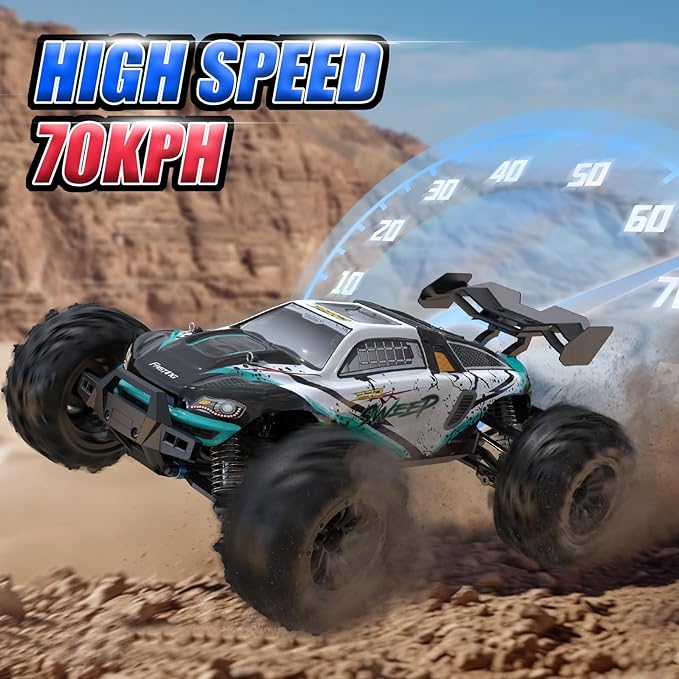 ScharkSpark Brushless RC Car for Adults, Max 70 KPH Fast , 4WD,1:16 RC Monster Truck,16102pro