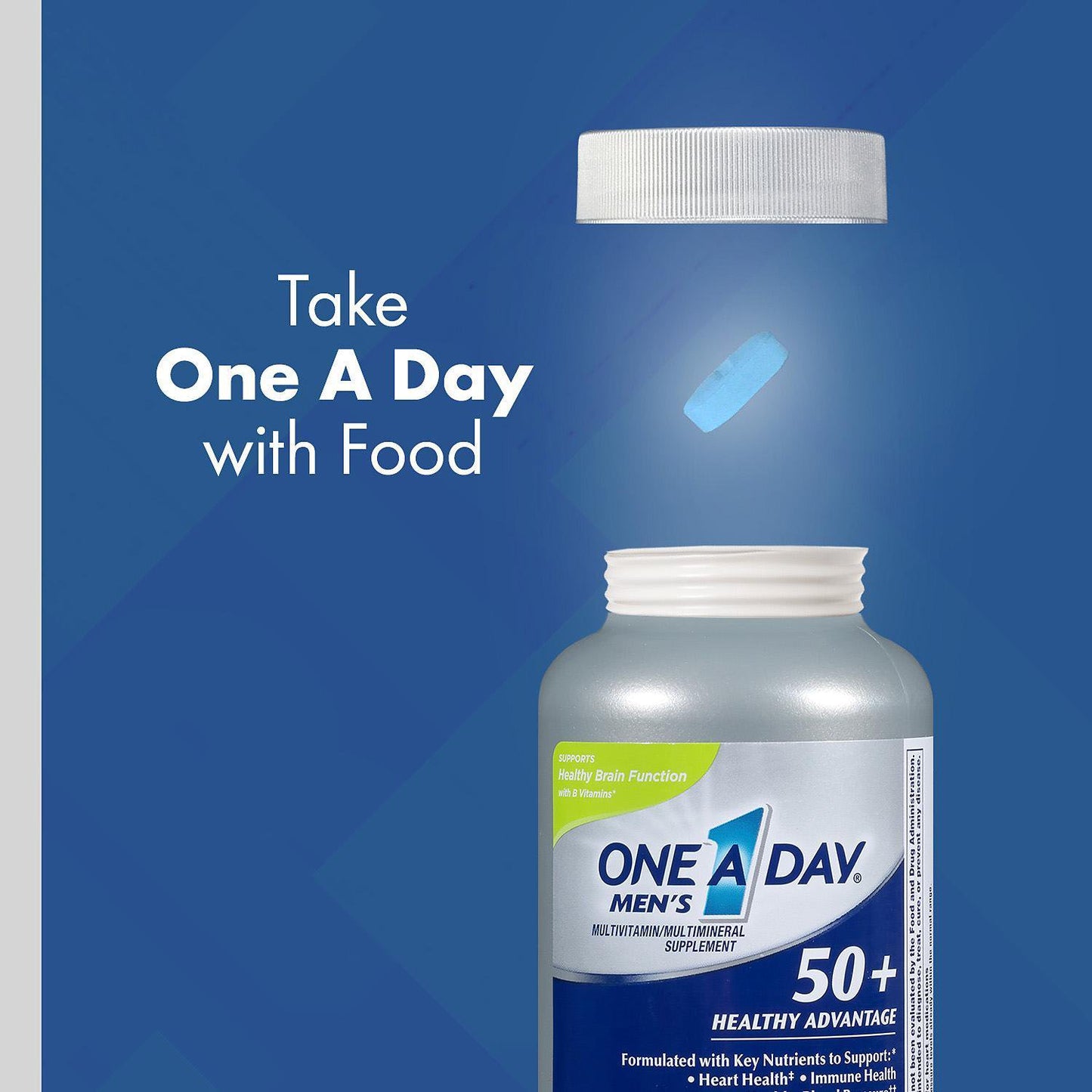 One A Day Men's 50+ Healthy Advantage Multivitamin,（ 300 Tablets）